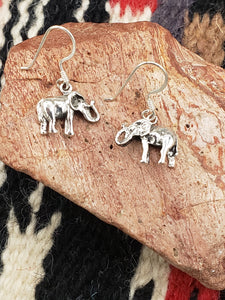 ELEPHANT EARRINGS - STERLING SILVER