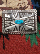 Load image into Gallery viewer, TURQUOISE BELT BUCKLE - HARVEY BEGAY
