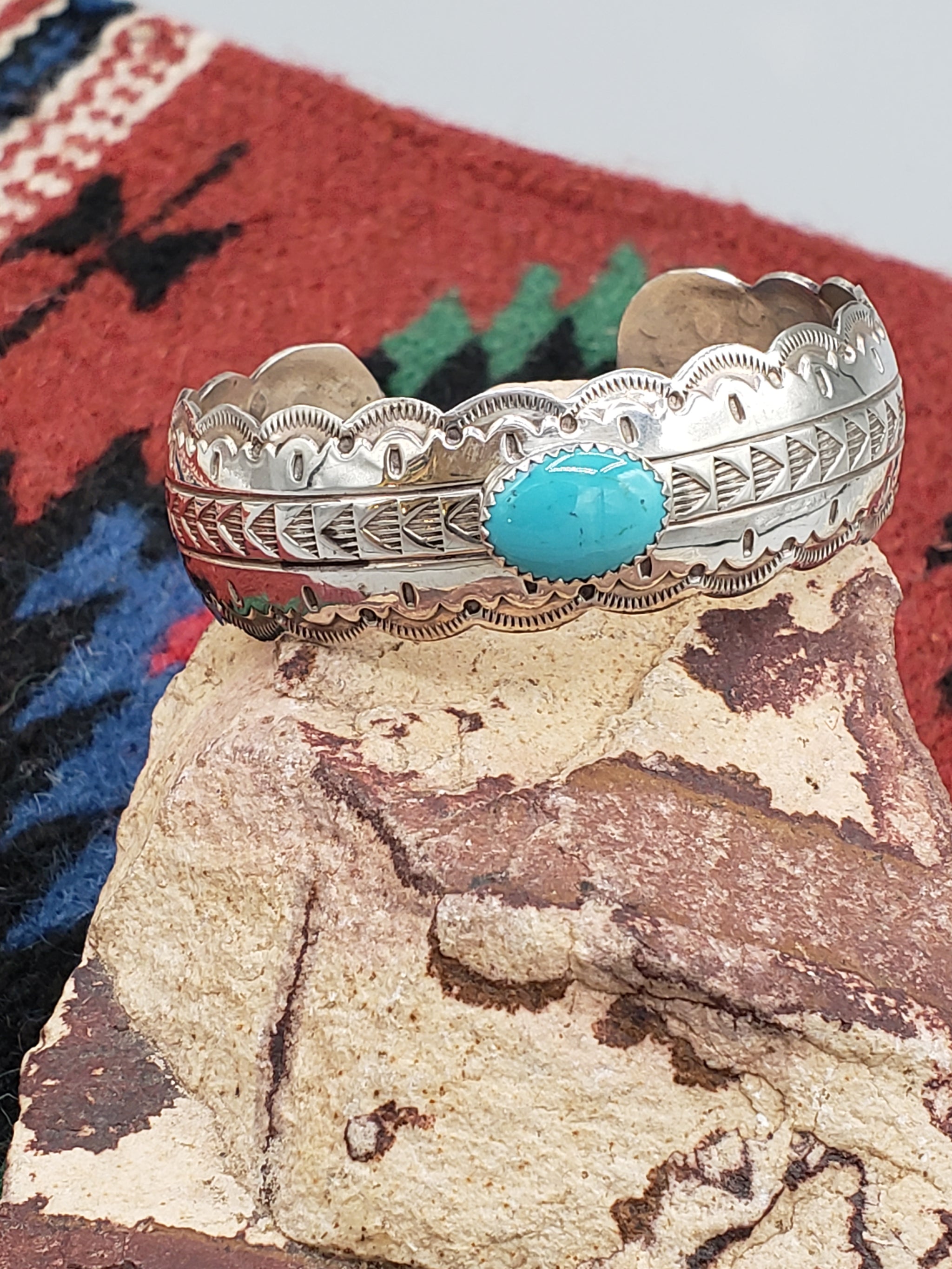 Vintage Navajo Sterling Silver, 12k retailer GF Cuff Bracelet