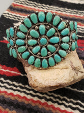 Load image into Gallery viewer, GREEN TURQUOISE CUFF BRACELET - JULIANA WILLIAMS
