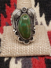 Load image into Gallery viewer, GREEN TURQUOISE RING- Size 11.5
