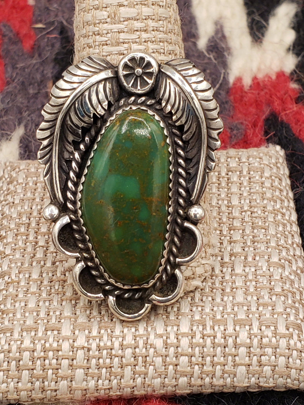 GREEN TURQUOISE RING- Size 11.5