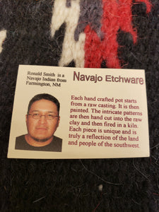 NAVAJO ETCHWARE POTTERY - RONALD SMITH