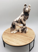 Load image into Gallery viewer, HORSEHAIR POTTERY STATUE - WOLF - TOM VAIL JR/JESSICA VAIL
