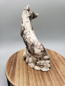 HORSEHAIR POTTERY STATUE - WOLF - TOM VAIL JR/JESSICA VAIL