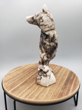 Load image into Gallery viewer, HORSEHAIR POTTERY STATUE - WOLF - TOM VAIL JR/JESSICA VAIL
