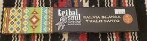 TRIBAL SOUL INCENSE STICKS - WHITE SAGE & PALO SANTO