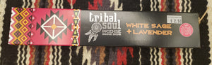 TRIBAL SOUL INCENSE STICKS - WHITE SAGE & LAVENDER