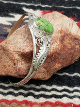 Load image into Gallery viewer, GREEN COPPER CUFF BRACELET - RENEE A. YAZZIE
