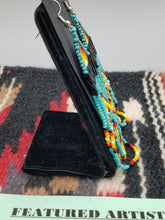 Load image into Gallery viewer, BEADED LOOPED EARRINGS - TURQUOISE -CONNIE KELLEY

