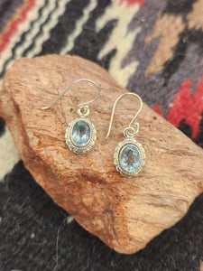 BLUE TOPAZ EARRINGS