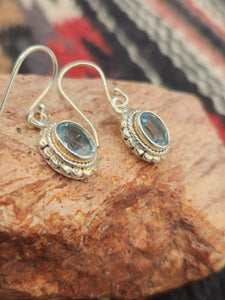 BLUE TOPAZ EARRINGS