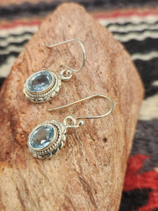 BLUE TOPAZ EARRINGS