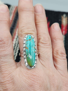 TURQUOISE RING -SIZE 5 -MIKE SMITH