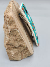 Load image into Gallery viewer, BEADED BARRETTE - TURQUOISE - LEONA BROWN
