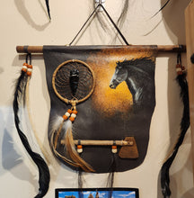 Load image into Gallery viewer, LEATHER MINI WALL HANGING
