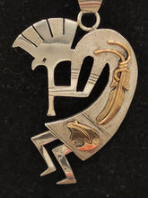 Load image into Gallery viewer, STERLING SILVER/12KGF KOKOPELLI NECKLACE- MARK YAZZIE
