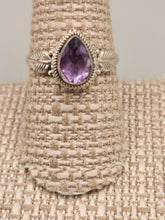 Load image into Gallery viewer, AMETHYST  PEAR SHAPED RING - size 9 &amp; 5
