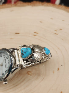 TURQUOISE 4 STONE WATCH - JEANETTE SAUNDERS