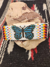 Load image into Gallery viewer, BUTTERFLY BEADED BARRETTE - NAVAJO - LEONA BROWN
