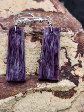 Load image into Gallery viewer, CHAROITE EARRINGS
