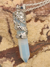 Load image into Gallery viewer, DRAGON CRYSTAL POINT NECKLACE
