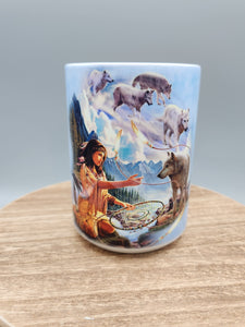 DREAMS OF THE WOLF 15 OZ MUG