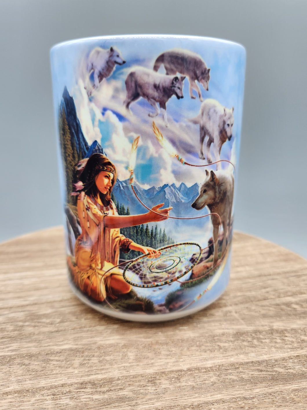 DREAMS OF THE WOLF 15 OZ MUG