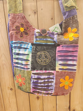 Load image into Gallery viewer, MONK BAG - #1PEACE SIGN/FLOWERS
