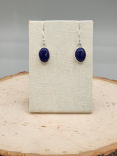Load image into Gallery viewer, LAPIS OVAL EARRINGS

