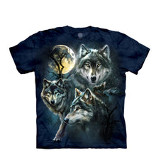 Load image into Gallery viewer, WOLF MOON COLLAGE -  ADULT - T-SHIRT
