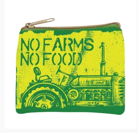 NO FARMS NO FOOD COIN PURSE