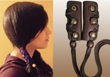 Load image into Gallery viewer, LEATHER PONYTAIL HOLDERS
