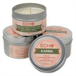 ECHO AROMATHERAPY ESSENTIAL OIL CANDLES  - 12  VARIETIES