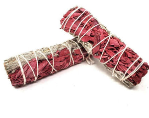 WHITE SAGE & DRAGON'S BLOOD 4" WANDS - 2 PACK