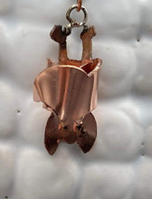 Load image into Gallery viewer, BAT EARRINGS - COPPER - HANDCRAFTED
