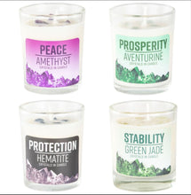 Load image into Gallery viewer, STONE ENERGY CANDLES- 13 VARIETIES
