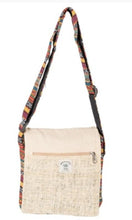 Load image into Gallery viewer, HEMP CROSSBODY BAG WITH FLAP
