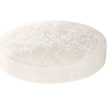Load image into Gallery viewer, SELENITE CHARGING PLATE - TREE OF LIFE
