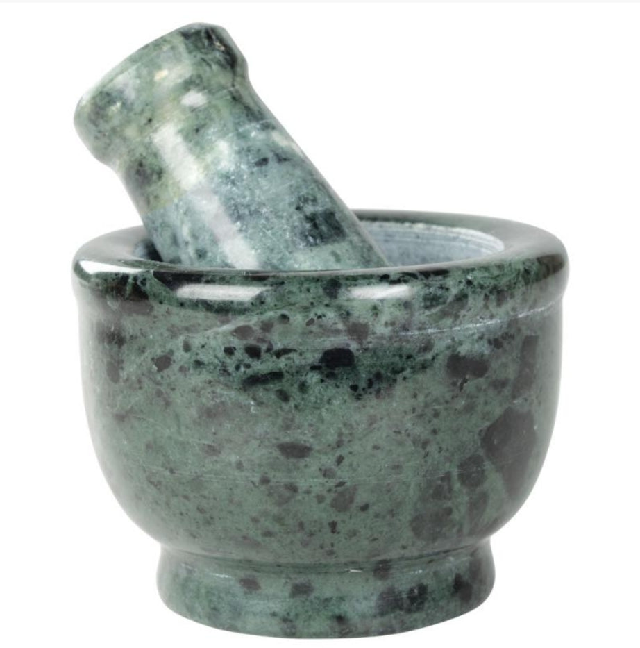 GREEN MORTAR & PESTLE SET